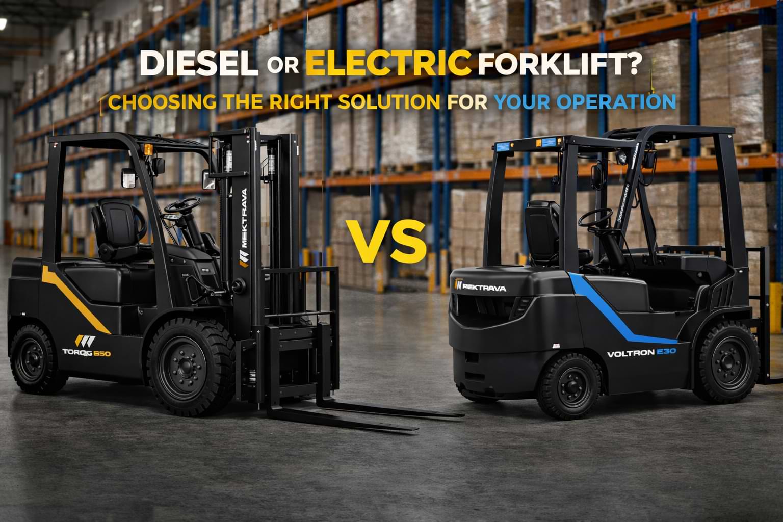 Diesel or Electric Forklift: Choosing the Right Solution for Your Operation
